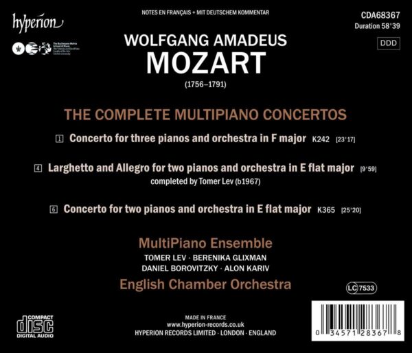 Mozart: The Complete Multipiano Concertos - English Chamber Orchestra