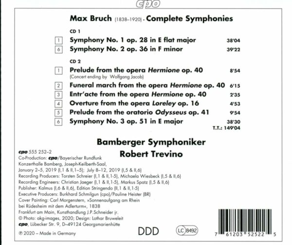 Bruch: Symphonies Nos. 1-3 - Robert Trevino