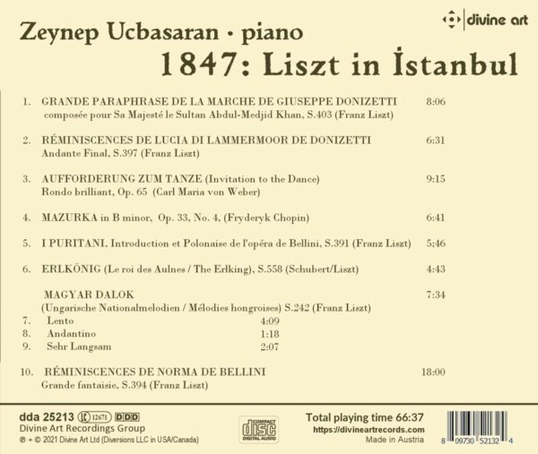 1847: Liszt In Istanbul - Zeynep Ucbasaran