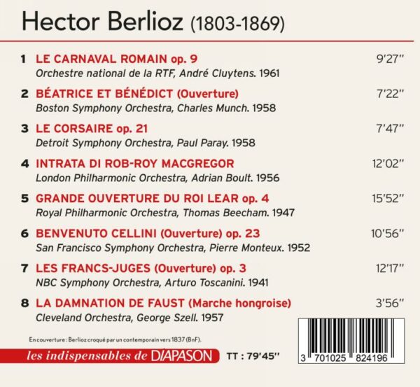 Berlioz: 7 Ouvertures