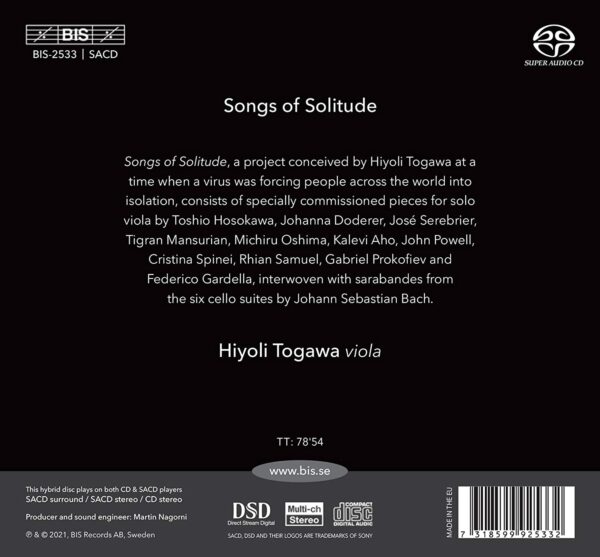 Songs Of Solitude - Hiyoli Togawa