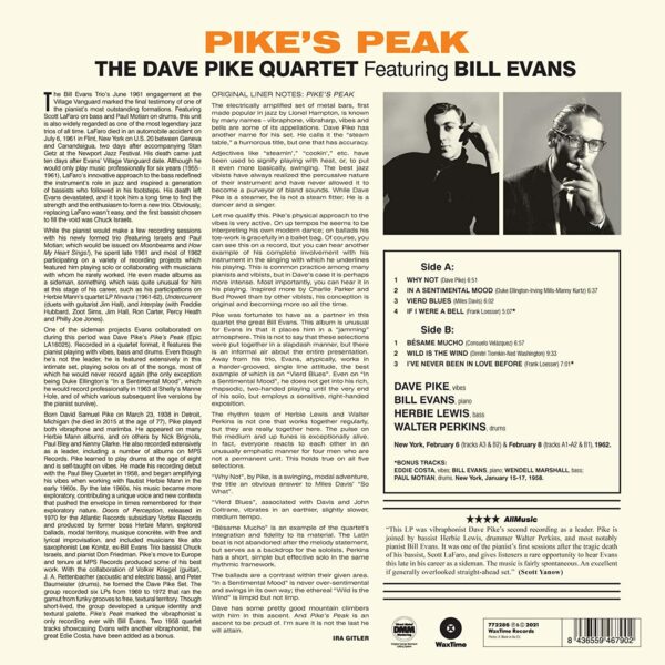 Pike's Peak (Vinyl) - Dave Pike Quartet