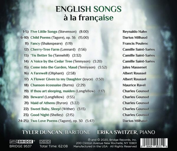 English Songs à La Française - Tyler Duncan