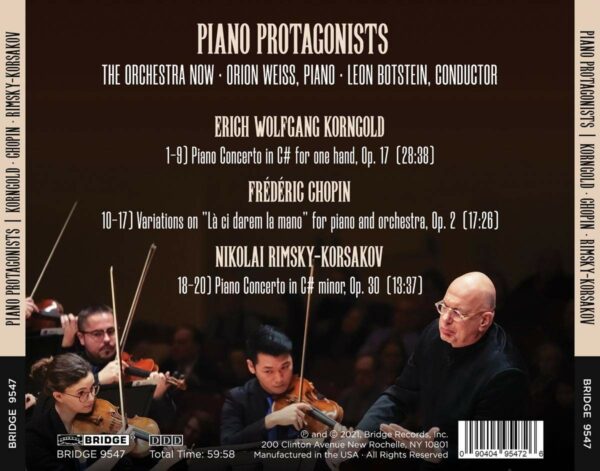 Piano Protagonists: Music for Piano and Orchestra - Orion Weiss