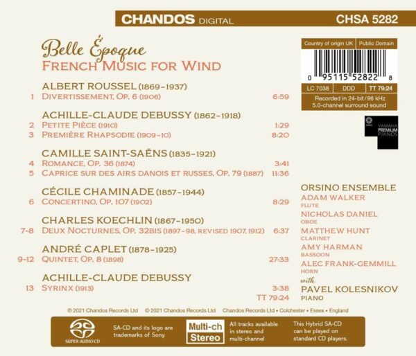 Belle Epoque: French Music For Winds - Orsino Ensemble