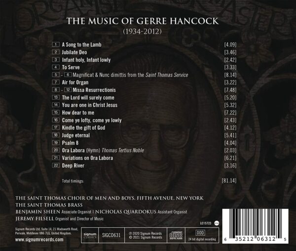 The Music Of Gerre Hancock - Jeremy Filsell