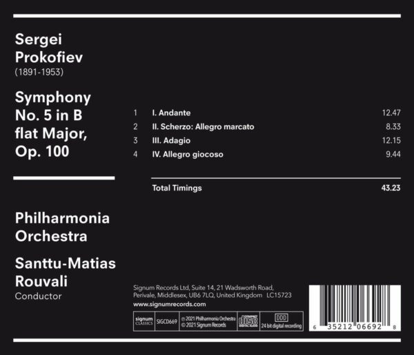 Prokofiev: Symphony No. 5 - Santtu-Matias Rouvali