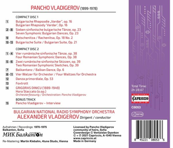 Pancho Vladigerov: Orchestral Works 2 - Alexander Vladigerov