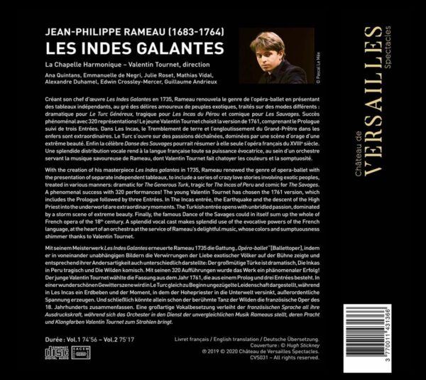 Rameau: Les Indes Galandes - Valentin Tournet