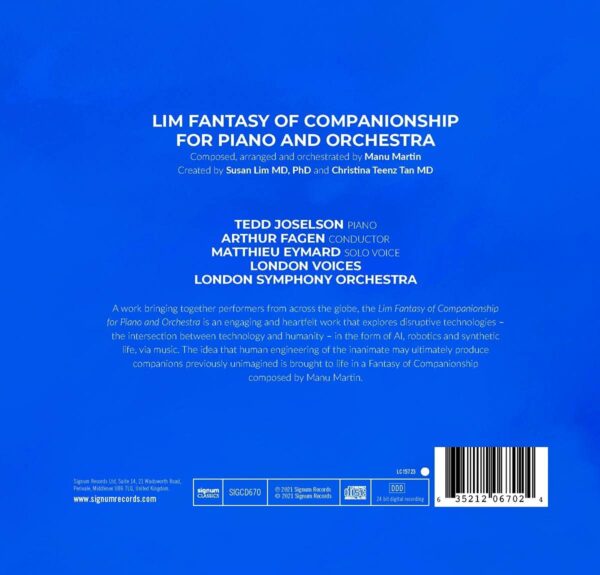 Martin: Lim Fantasy Of Companionship For Piano & Orchestra - Tedd Joselson