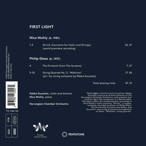 Muhly & Glass: First Light - Pekka Kuusisto