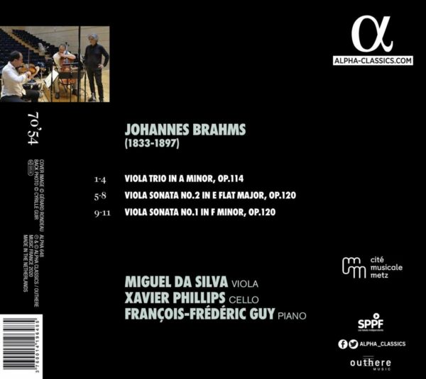 Brahms: Trio Op. 114 & Sonatas For Viola  Op. 120 - François-Frédéric Guy