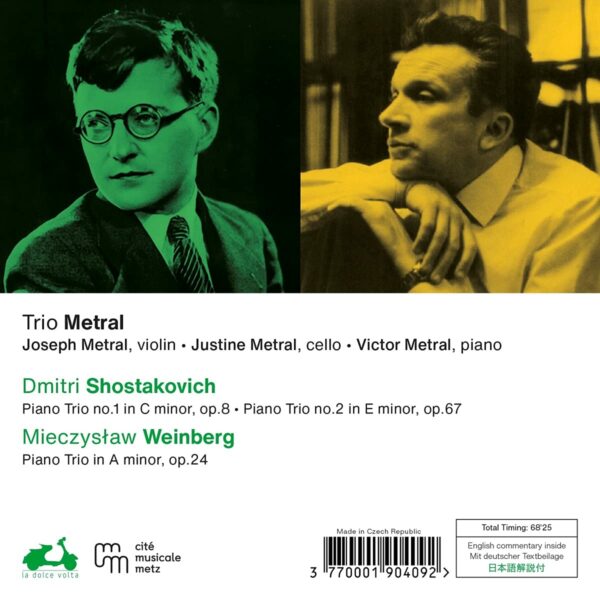 Shostakovich / Weinberg: 3 Piano Trios - Trio Metral