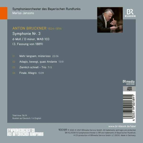 Anton Bruckner: Symphony No. 3 in D Minor, WAB 103 - Mariss Jansons