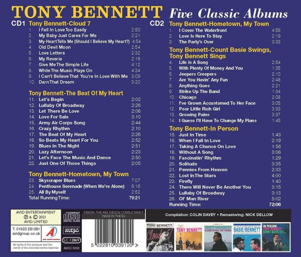 Five Classic Albums - Tony Bennett