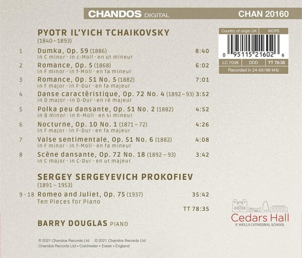 Tchaikovsky (Plus One) Vol.3 - Barry Douglas