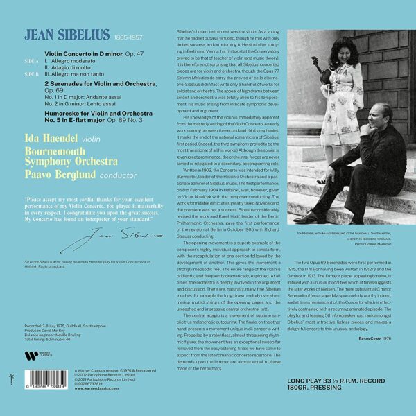 Ida Haendel Plays Sibelius (Vinyl) - Ida Haendel