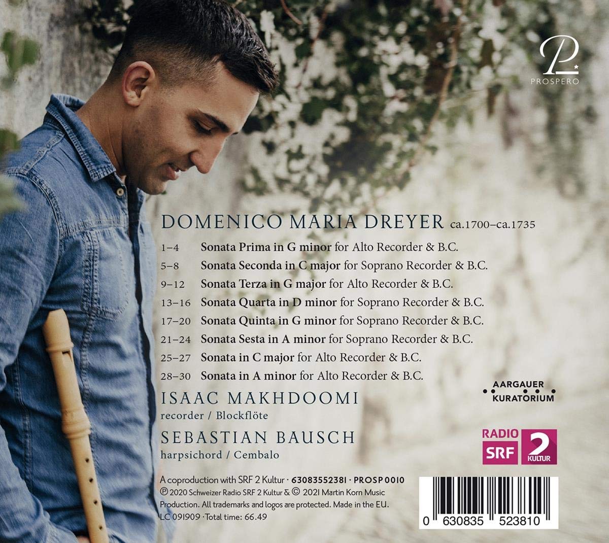 Domenico Maria Dreyer: Sonatas For Recorder - Isaac Makhdoomi