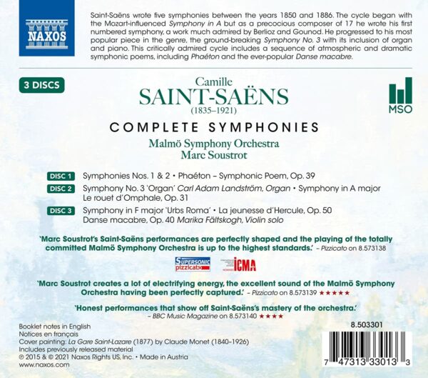 Saint-Saëns: Complete Symphonies - Marc Soustrot