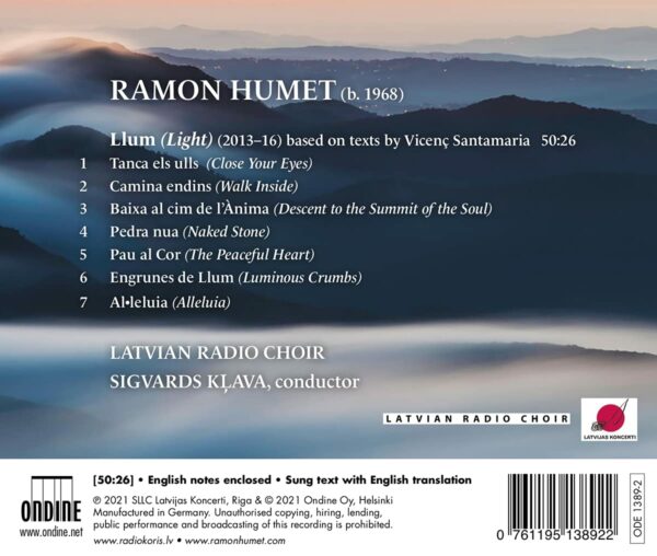 Ramon Humet: Light (Llum) - Latvian Radio Choir