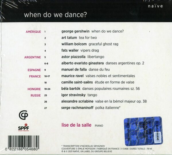 When Do We Dance - Lise De La Salle