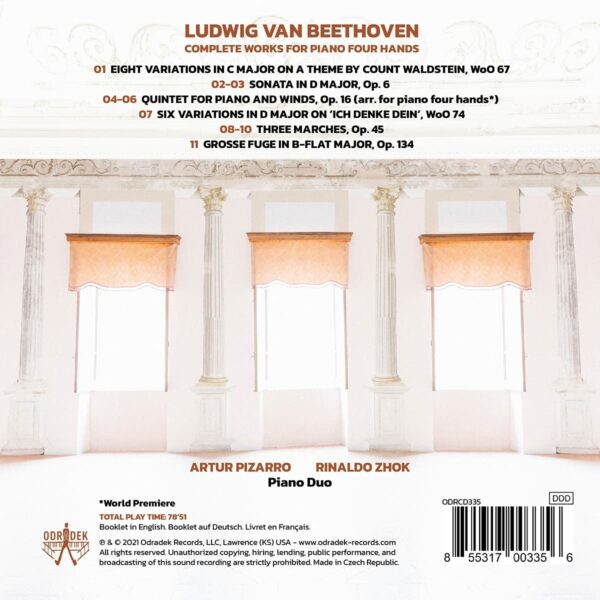 Beethoven: Boundless, Complete Works For Piano Four Hands - Artur Pizarro & Rinaldo Zhok