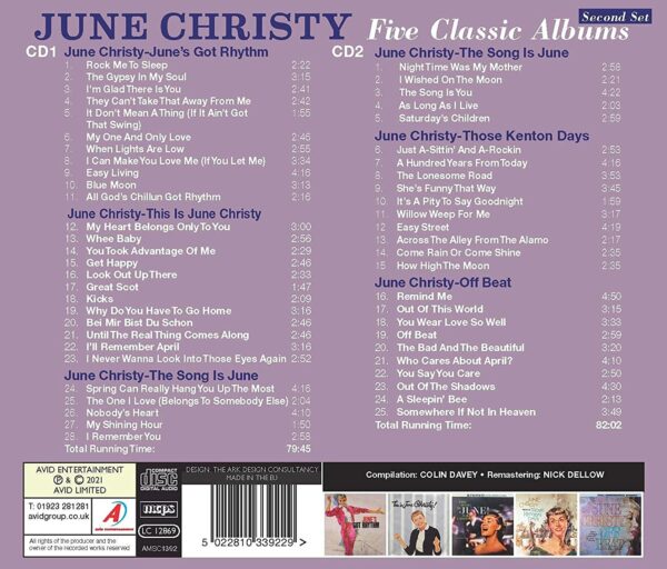 Five Classic Albums (Second Set) - June Christy