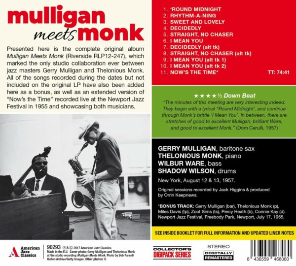Mulligan Meets Monk - Gerry Mulligan & Monk Thelonious