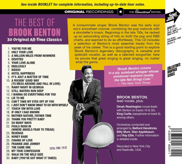 Best Of Brook Benton, 30 Original All-Time Classics - Brook Benton