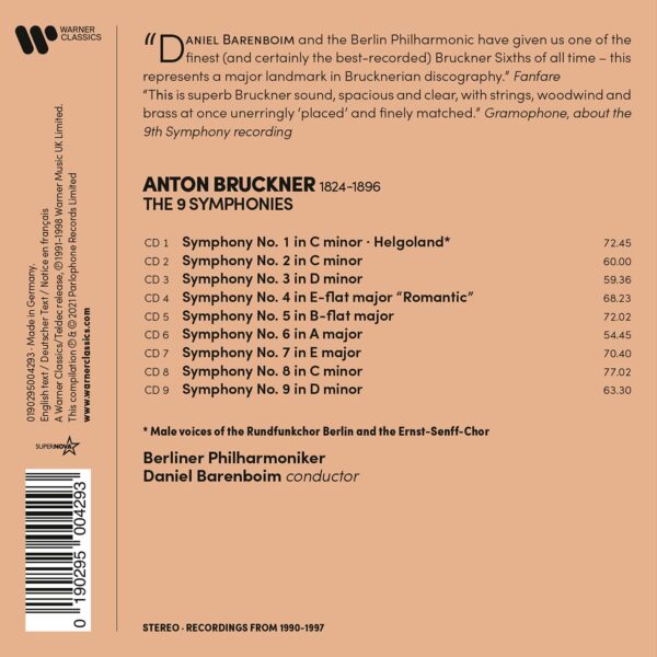 Bruckner: 9 Symphonies - Daniel Barenboim