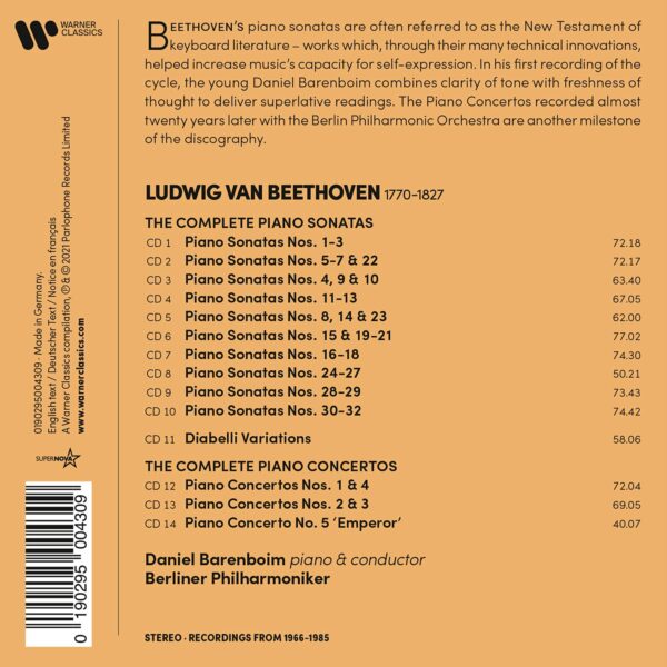 Beethoven: The Complete Piano Sonatas - Daniel Barenboim