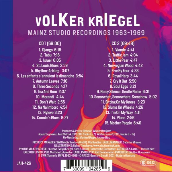 Mainz Studio Recordings 1963-1969 - Volker Kriegel