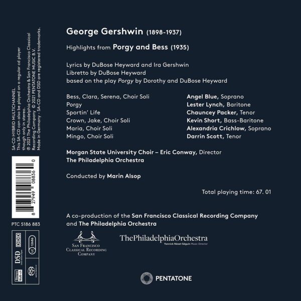 Gershwin: Porgy And Bess Highlights - Marin Alsop