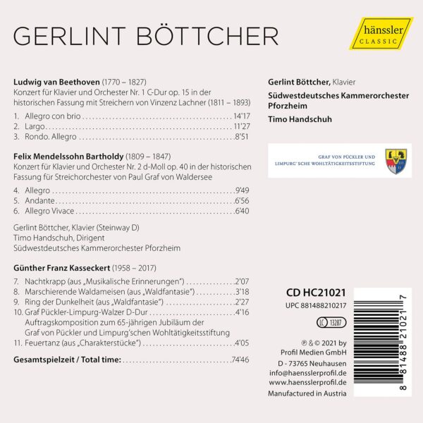 Piano Works And Concerts - Gerlint Böttcher