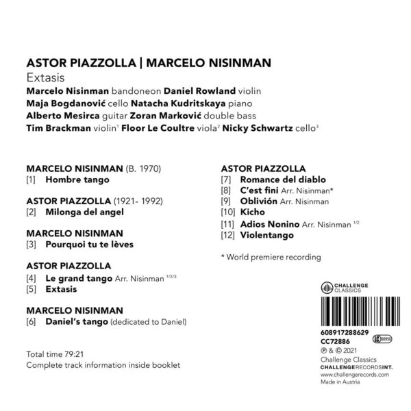 Piazzolla / Nisinman: Extasis - Marcelo Nisinman