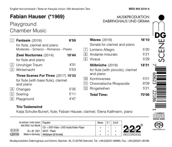 Fabian Hauser: Playground - Trio Tastenwind