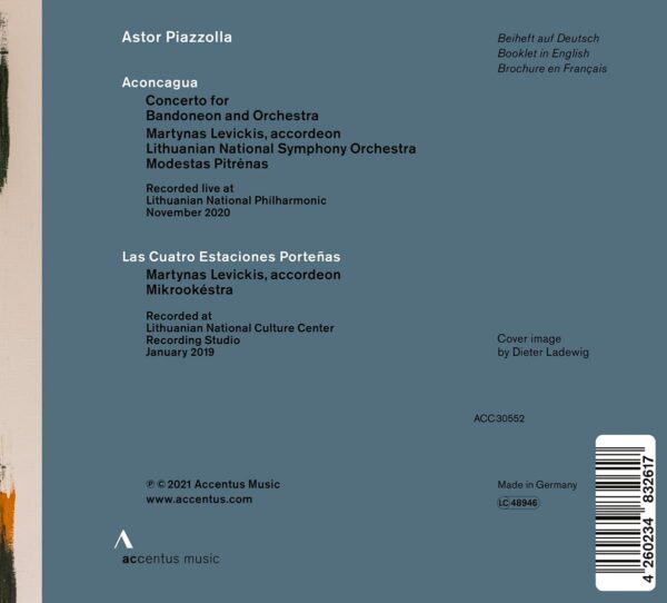 Astor Piazzolla: Aconcagua, Las Cuatro Estaciones Portenas - Martynas Levickis