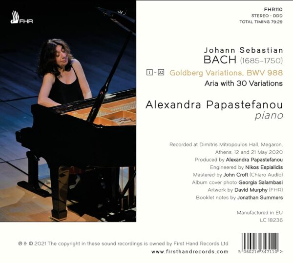 Bach: Goldberg Variations - Alexandra Papastefanou