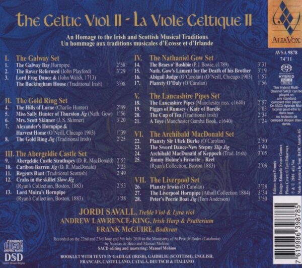 The Celtic Viol, vol.2 - Jordi Savall