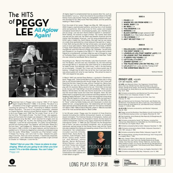 The Hits Of Peggy Lee: All Aglow Again (Vinyl)