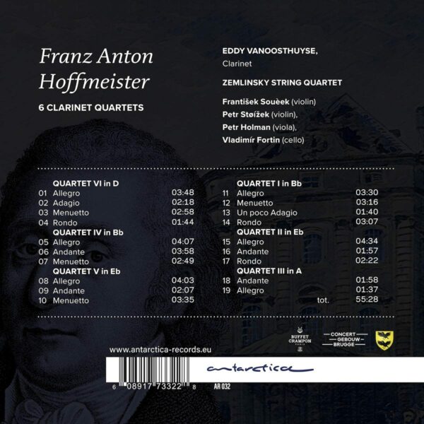 Hoffmeister: 6 Clarinet Quartets - Eddy Vanoosthuyse
