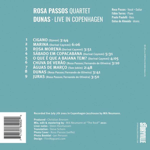 Dunas, Live In Copenhagen - Rosa Passos Quartet