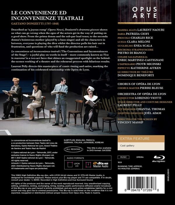 Donizetti: Le Convenienze Ed Inconvenienze Tea - Opera National de Lyon