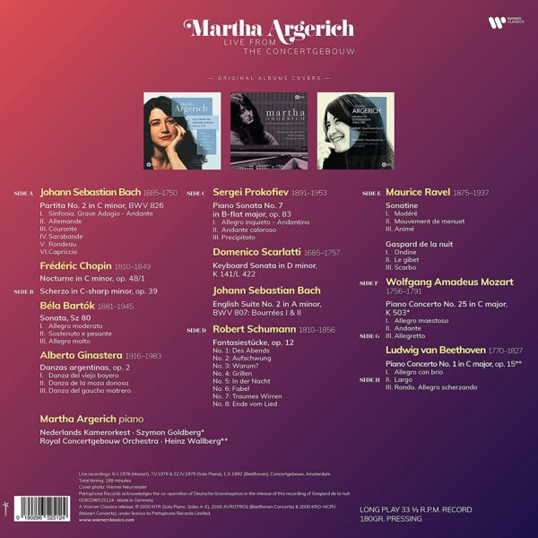 Live From The Concertgebouw (Vinyl) - Martha Argerich