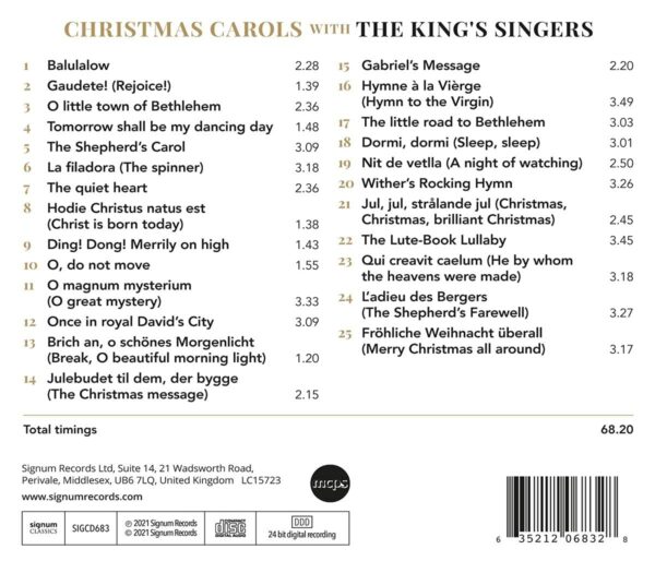 Christmas Carols With The King's Singers - The King's Singers