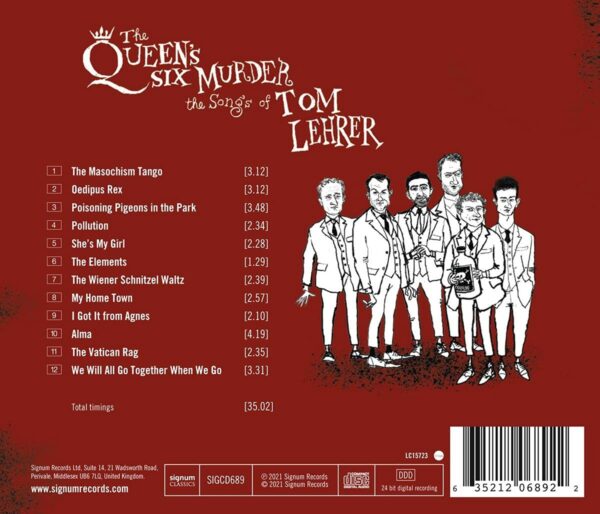 The Queen'S Six Murder The Songs Of Tom Lehrer - The Queen's Six