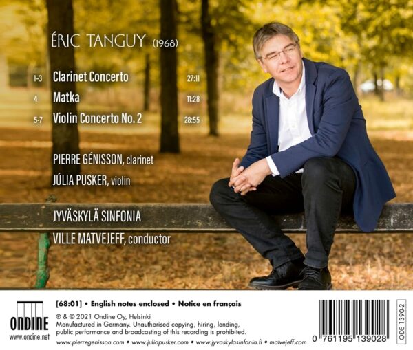 Eric Tanguy: Clarinet Concerto, Violin Concerto No. 2 - Pierre Genisson