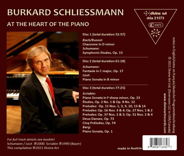 At The Heart Of The Piano - Burkard Schliessmann