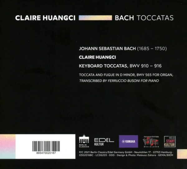 Bach: The Toccatas - Claire Huangci
