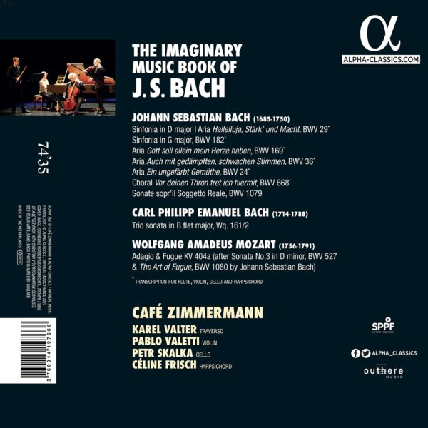 The Imaginary Music Book Of J.S. Bach - Café Zimmermann